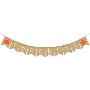Thanksgiving Banner Rustic Thanksgiving Decoration Fall Banner